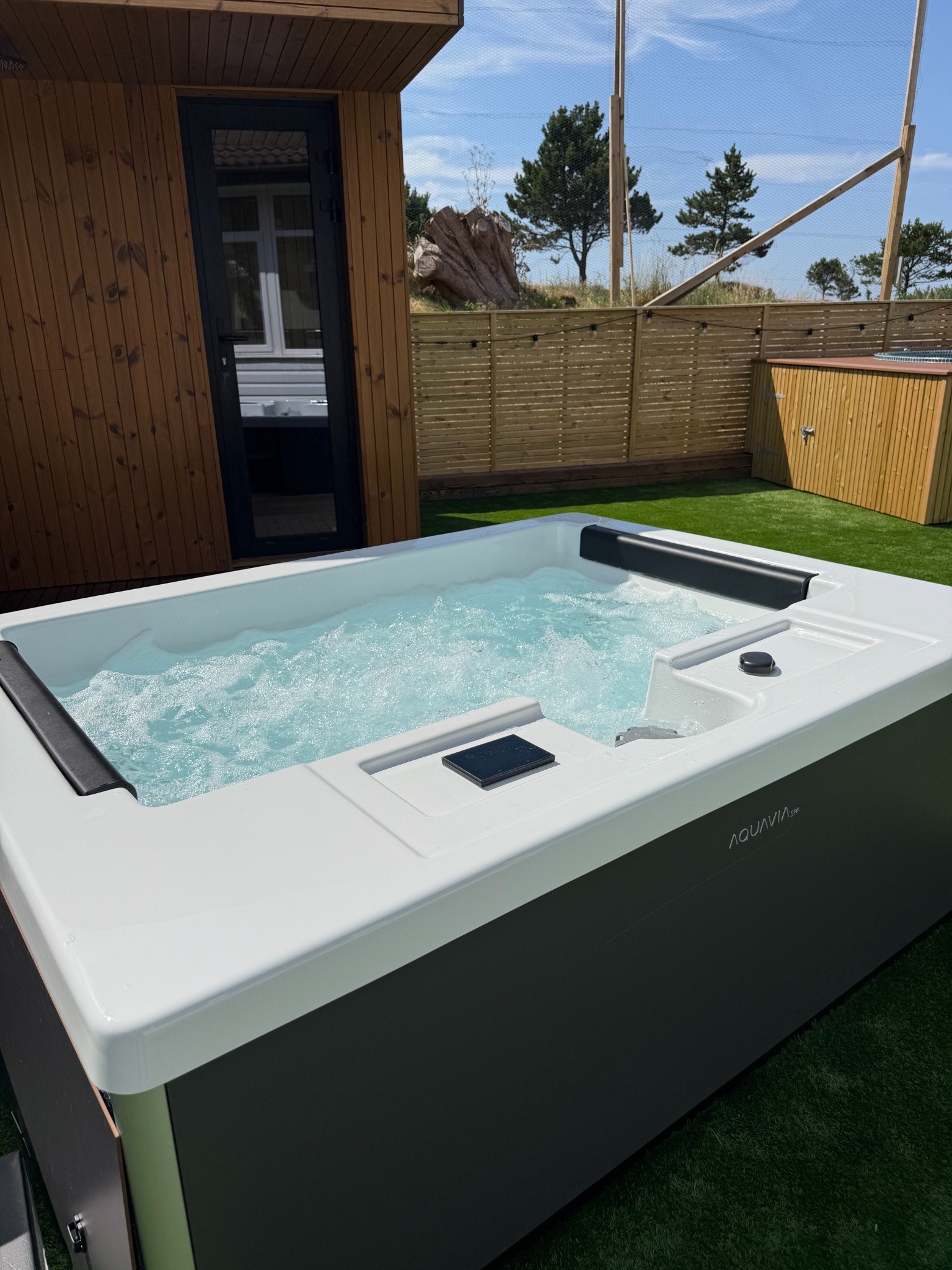 Cold plunge pool in the Reset Garden